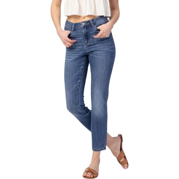 Judy Blue NWT High Waist Slim Fit Ankle Jeans Plus Size 16W Stretch Denim - Picture 2 of 8